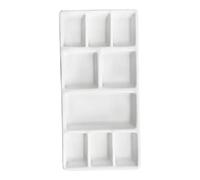 Gogogmee Palette Rectangular Ceramic Mixing Plate for Paint Pallet Diy Pigment Tray for Watercolor Gouache Oil Painting Art Projects