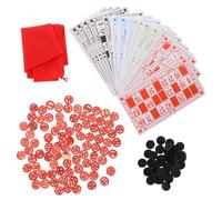 Gogogmee Party Game Bingo with Number Cards and Chess Pieces Russian Bingo Board for Group Play Craftsmanship Enhances Logical Thinking and Fun at Parties