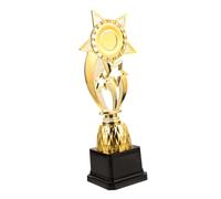 Gogogmee Pentagram Shaped Mini Trophy Cup for Kindergarten Educational Competition Award Plastic Star Trophy for Boys Learning Rewards and Party Prizes