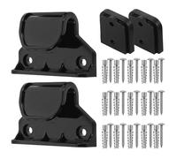 Gogogmee Pet Gate Mounting Hardware Kit Retractable Gate Replacement Parts Including Latches Brackets Screws for Safety Barriers
