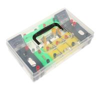 Gogogmee Physics Experiment Electricity Learning Kit with Accessories for Junior Students Practical Physics Teaching Aids for Basic Electrical Circuits Educational Science Random Color