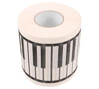 Gogogmee Piano Pattern Decorative Toilet Paper Roll Music Note Bathroom Tissue Soft Skin-Friendly Artistic Design Safe for Home and Music Lovers