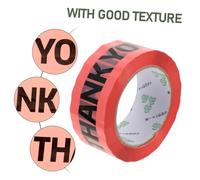 Gogogmee Pink Self-adhesive Sealing Tape for Parcel Packaging and DIY gift for for for for for for Wrapping Bright Color Duct Tape with Thank You Print Easy Peel and Stick for Moving Boxes and Holiday