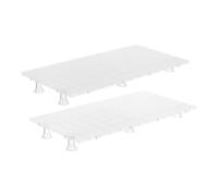 Gogogmee Planting Tray with Dense Plastic Grid Panel Root Isolation Bottom for Balcony Gardens and DIY Home Plant Care Semi Transparent Egg Crate Design with White Clips for Aquarium Fish