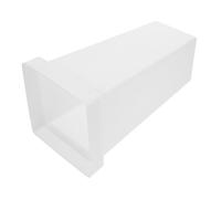 Gogogmee Plastic Flower Bucket for Floral Storage and Decoration Medium White Material Flower Barrel for Home Office Wedding