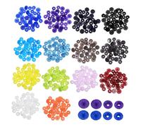 Gogogmee Plastic Snap Buttons Kit for Clothing Colors Resin Fasteners No Sew Snaps for Fabric Easy Installation Safe Rounded Edges and Versatile for Shirts Dresses Pants
