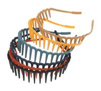Gogogmee Plastic Teeth Shape Headbands Hair Hoops with Moderate Weight 6pcs for Girls and Boys for Fixing Loose Hair and Haircut Decor, Suitable for Daily Life and Photo Use