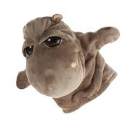 Gogogmee Plush Hippo Hand Puppet for Educational Animal Stuffed Glove Lightweight and Travel-friendly for Storytelling Teaching Role Play Birthday Party Favor