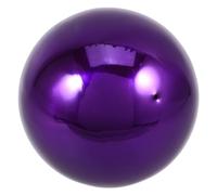 Gogogmee Polished Smooth Stainless Steel Gazing Balls for Gardens Purple Chic Reflective Globe Patio Decorations Outdoor Photography Prop Beautiful Look