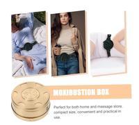 Gogogmee Portable Copper Moxibustion Box Scald Moxibustion Burner for Body Massage Lightweight Durable Copper Material with Slow Burning Design for Extended Use Hands Legs Waist and Navel
