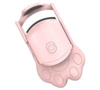 Gogogmee Portable Heated Eyelash Curler USB Rechargeable Eyelash Tool with Safe Temperature Control for Natural Curling Compact Pink