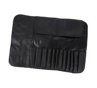 Gogogmee Portable Makeup Brush Case Rolling Cosmetic Brush Holder Travel Organizer Bag Compact Folding Design for Travel Work and Daily Use