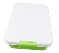Gogogmee Portable Plastic Sandbox with Lid Small Sturdy Sand Tray for Outdoor and Indoor -resistant Storage Box for Boys and Convenient Carrying Case for Sand and Accessories
