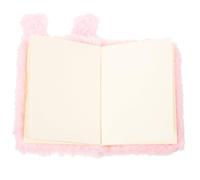 Gogogmee Portable Plush Rabbit Notebook for Cute Fluffy Diary Notepad with Cartoon Bunny Cover Mini Pocket Writing Book for Students and Travelers