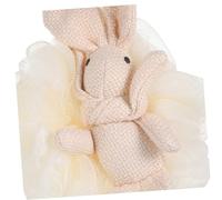 Gogogmee Portable Rabbit Bath Ball Shower Puff PE Mesh Exfoliating Body Scrubber for Women and Newborns Dense Mesh for Rich Bubbles Bathroom Supply Skin Cleansing and Nutrition Random Color