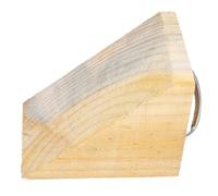 Gogogmee Portable Rv Tire Chock Wheel Stabilizer for Trucks and Trailers Wood and Iron Construction Ergonomic Handheld Design Maximizes Grip Slopes Compact Travel Trailer Accessory