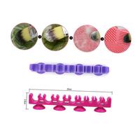 Gogogmee Portable Silicone Makeup Brush Holder with Storage Rack and Suction Cups Space-saving Beauty Organizer for Makeup Brushes and Tools Rose Red