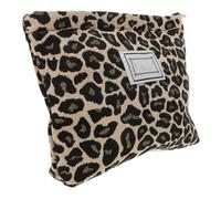 Gogogmee Portable Toiletry Bag Leopard Print Large Capacity Travel Makeup Organizer Pouch Multipurpose Cosmetics Storage for Women Random Color Random Color