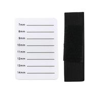 Gogogmee Portable White Acrylic Eyelash Tray Holder 7-14 Scale, Grafting Eyelash Display Board for Beauty Salon and Home Use