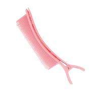 Gogogmee Professional Salon Hair Clip with Integrated Comb Multipurpose Sectioning Tool for Styling Cutting and Dyeing Reliable Hairdresser Accessory for Precise Fringe Management Pink
