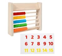Gogogmee Professional Wooden Abacus Calculation Rack with Beads for Preschool Learning Math Teaching Tool Enhancing Calculation Speed and Accuracy Educational for Boys and Ages