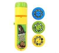 Gogogmee Projection Flashlight Toy Interactive Plaything Plastic for Kids Educational Safe Yellow Slide Projector with Adjustable Pattern Definition Suitable for Hands-on Learning