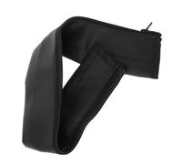 Gogogmee Pu Leather Stroller Handlebar Cover for Baby Stroller, Zippered Removable Handle Grip Protector Sleeve, Washable Armrest Handle Cover Accessory, Black,