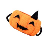 Gogogmee Pumpkin-Shaped Cotton Rope Basket Small Hand-Woven Storage Organizer for Halloween Candy Holder Compact Desktop Storage