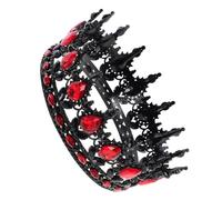 Gogogmee Queen Crown Tiara for Bride Wedding Rhinestones and Crystals Baroque Style Tiara Headband for Women for Princess Halloween and Birthday Celebration
