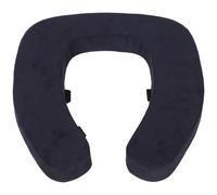 Gogogmee Raised Soft Padded Toilet Seat Cushion with Non-Slip Grey Plush Cover, Thickened Winter Warm Toilet Seat Pad for Seniors and Bathroom Comfort