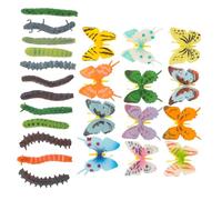 Gogogmee Realistic Bug Preschool Educational Insect Figurines with Butterfly Caterpillar Models for Cognitive Learning and Imaginative Play