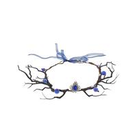 Gogogmee Realistic Deer Antlers Headband with Floral Branch Wreath Lightweight Fall Carnival Accessory for Women S Cosplay and Masquerade Nature-themed Costume Headpiece for Renaissance and