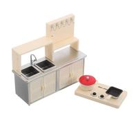 Gogogmee Realistic Dollhouse Kitchen Miniature Induction Cooker Play Accessories for Boys Safe No Power Pretend Cooking Compatible with Dollhouse Series Enhances Creativity and Hand-eye