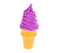Gogogmee Realistic Fake Ice Cream Model Multi Function Decor for Photo Shoots Displays Compact Design for Camping Party Favors Lifelike Imitation Cone for Early Education Decor Needs
