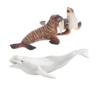 Gogogmee Realistic Mini Ocean Animal Figures for Detailed Sea Lion Walrus and Whale Models Safe Creature for Ocean Themed Parties Dioramas and Educational Play Collections