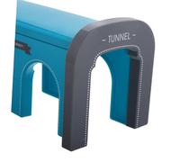 Gogogmee Realistic Plastic Train Tunnel Railroad Track Expansion Accessory for Skill-enhancing Interactive Model for Boys and Blue Buildable Track Addition