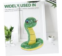 Gogogmee Realistic Plush Snake Doll Soft Cloth Animal Decorative Chinese Style Green Year Snake Mascot gift for for for for for for for Party and Pranks