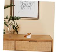 Gogogmee Realistic Stuffed Fox Ornament Faux Fur Fox Figurine for Home Office Decor Charming Static Animal Model for Nature Lovers Soft Plush Brown Accent