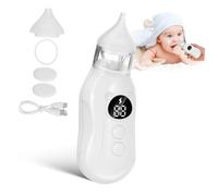 Gogogmee Rechargeable Nose Sucker with Soft Silicone Tip Electric Nasal Aspirator for Boy Girl and Multiple Suction Levels Portable Mucus Cleaner for Gentle and Safe Nose Care