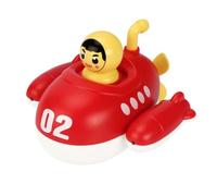 Gogogmee Red Bathing Submarine Water Playing for Safe Floating Spring for Bath Fun and Sensory Play Creative Bath for Boys