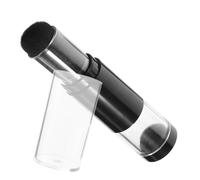 Gogogmee Refillable Powder Brush with Press-type Dispenser Compact Makeup Brush for Foundation Loose Powder Blush Lightweight Travel-friendly Applicator for Face Touch-ups