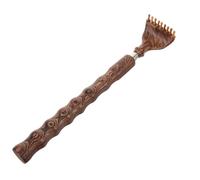 Gogogmee Retractable Wooden Back Scratcher Telescopic Itch Relief Tool for Adults Elderly Men Smooth Surface Portable Self-Scratching Device for Comfortable Back Care