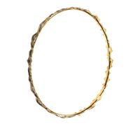 Gogogmee Retro Twisted Wave Crown Headband for Women Hand-woven Braid Hairband Elegant Adult Hair Accessory for Wedding Parties and Graduations