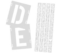 Gogogmee Reusable Hollow Lettering Stencil Kit Letters Pet Material for Painting Crafts DIY Wall Furniture Decoration