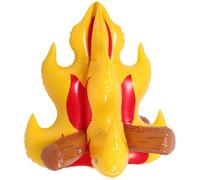 Gogogmee Reusable Inflatable Bonfire PVC Campfire Prop for Party Decoration Wear-resistant Lovely Fake Flame for Birthday Camping Halloween Christmas Summer Camp