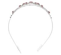 Gogogmee Rhinestone Crown Headband for Large Red Birthday Hair Accessory Bridal Wedding Tiara Party Headdress