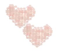 Gogogmee Rose Quartz Heart-shaped Eye Mask for Fatigue Relief and Dark Circles Cooling Spa Stone Eye Patch for Relaxation and Skin Tightening Travel Sleeping Mask