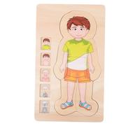 Gogogmee S Educational Body Structure Puzzle for Boys and Bright Cartoon Design Portable and Smooth Multi-layer Cognition for Early Learning and Logic Development