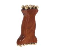 Gogogmee Sandalwood Facial Wood Massager with Brass Beads Portable Face Sculpting Tool for Skin Care Absorption Muscle Relaxation and Puffiness Reduction Travel-Friendly Beauty Device