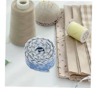 Gogogmee Scalloped Edge Denim Ribbon Trim for DIY Fashion Crafting Hair Bows and Headbands Unique Lace Edging for Clothing and Shoe Decorations Jean Fabric Wide Yards